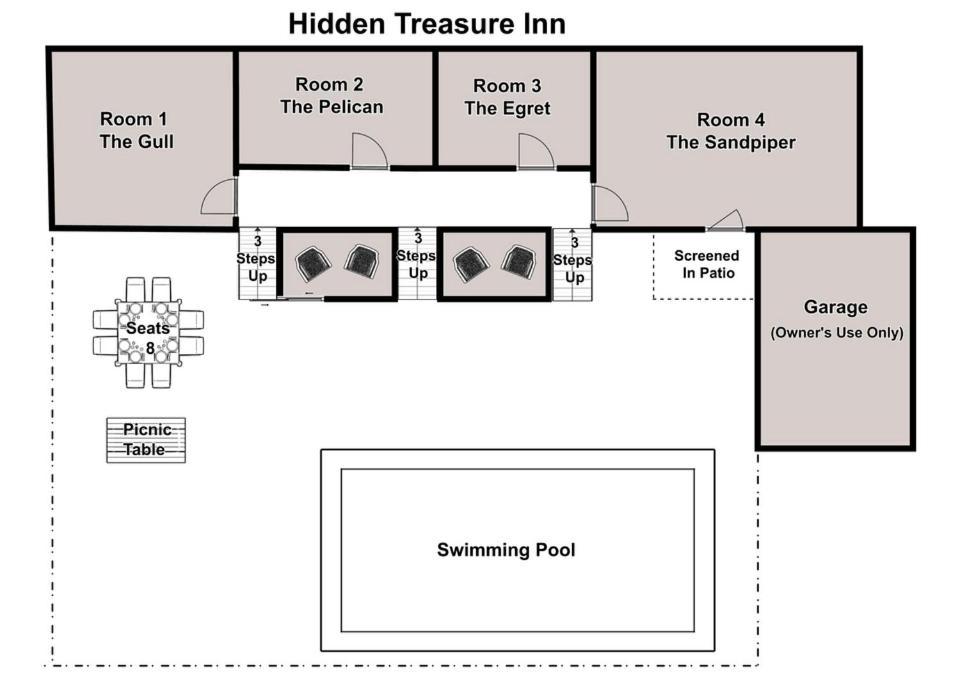 The Pelican Hidden Treasure Inn Room 2 By Bryant Real Estate 库尔海滩 外观 照片